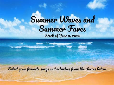 Week 11 Summer Waves And Favs All Grades
