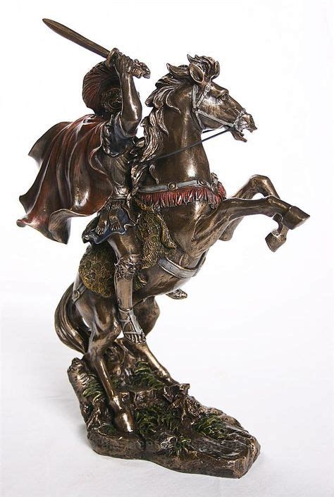 Alexander The Great On Horseback Statue Bronze Finish 13h Alexander