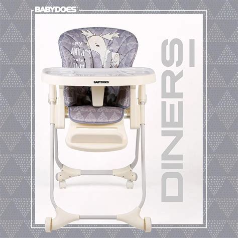 Desain kursi yang agak tinggi sehingga bunda atau anggota keluaga lain yang menyuapi si kecil bisa merasa nyaman. kursi makan bayi baby chair High Chair BabyDoes CH-012BP ...