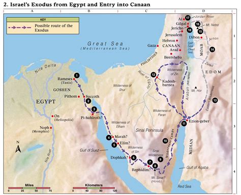 Exodus Route Bible Mapping Bible Bible Study