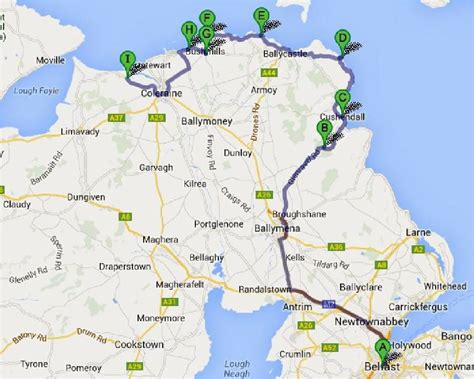 Map Of Northern Ireland Tourist Attractions Secretmuseum