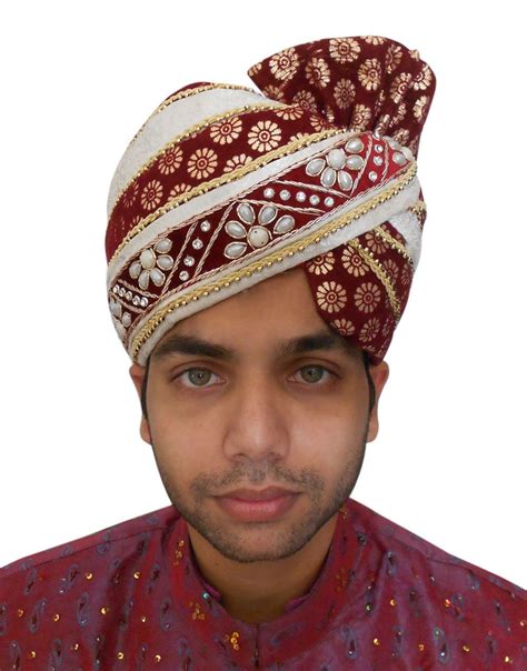 Men Hat Indian Handmade Designer Turban Pagri Top Hats Multicolor Safa