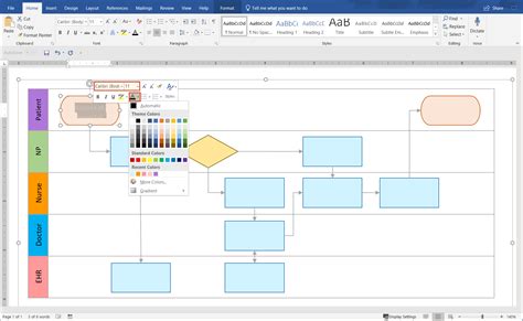 How To Make Swimlane Diagrams In Word Free Swimlane Diagram Templates