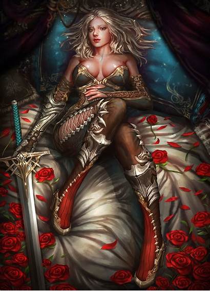 Fantasy Warrior Woman Character Sword Fictional Mythology