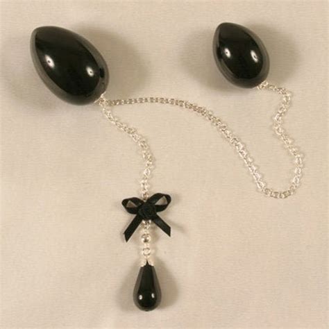 Insertable Black Double Penetrating Eggs With Silver Chain And Bow Etsy Uk