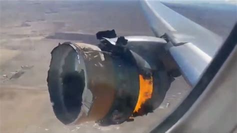 Us Plane Scatters Debris Over Denver After Engine Explosion Channel 4
