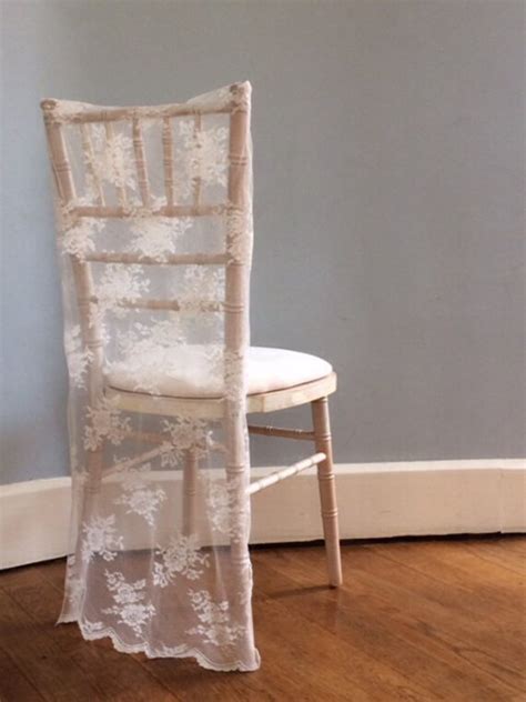 Lace Wedding Chair Cover Vintage By Pinkgrapedesign On Etsy