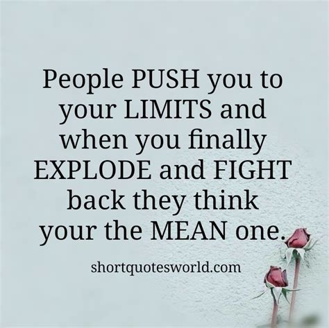 Never Let People Push You