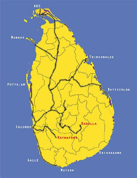 Sri Lanka Railway Routes 10 Download Scientific Diagram