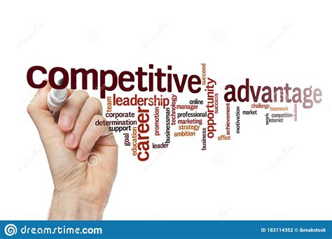 Competitive Advantage Word Cloud Concept Stock Illustration - Illustration of competitive ...
