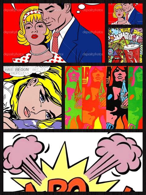 Collage Pop Art Comic Pop Art Colorful Art