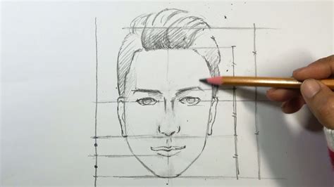 How To Draw A Man Face With Pencil Drawing A Minimalistic Face With