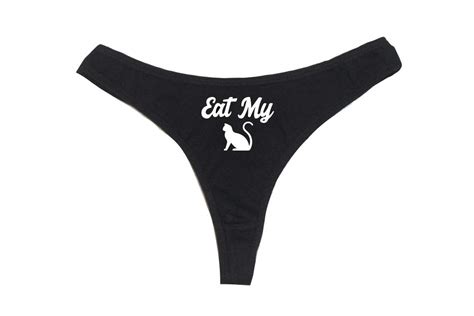 Buy Dirty Girl Undieseat My Pussy Cat Womens High Rise Sexy Thong