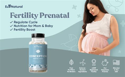 eu natural conception fertility prenatal vitamins 60 capsules