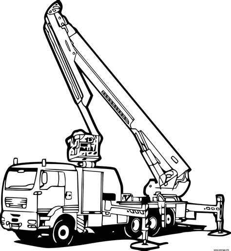 Coloriage Camion Grue Pour Pompier Jecolorie The Best Porn Website