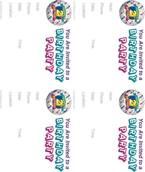 It is a most cost effective method of inviting the guests to your young one's party. Blank Birthday Invitation Template Free