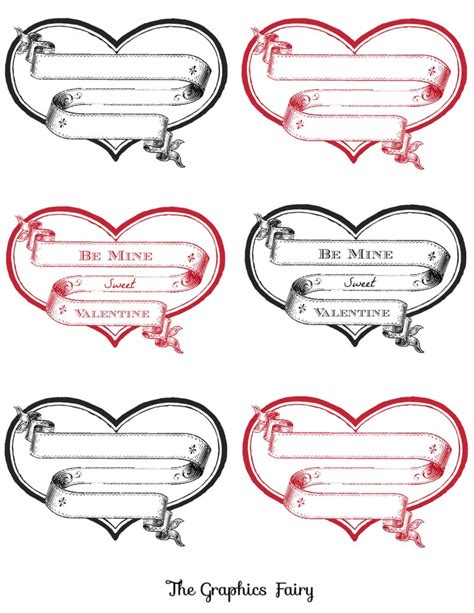 Available for pc, ios and android. Free Printable Heart Labels - The Graphics Fairy