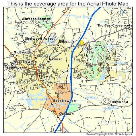 Aerial Photography Map Of Newnan Ga Georgia