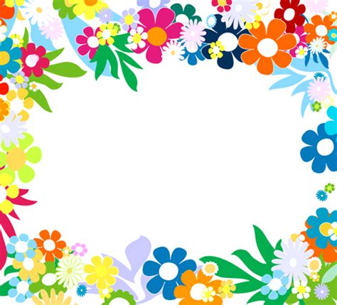Vector Of Spring Fresh Flower Frame Set 02 Free Download