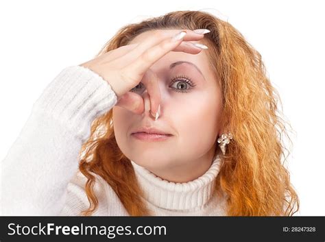 30 Woman Holding Her Nose Free Stock Photos Stockfreeimages