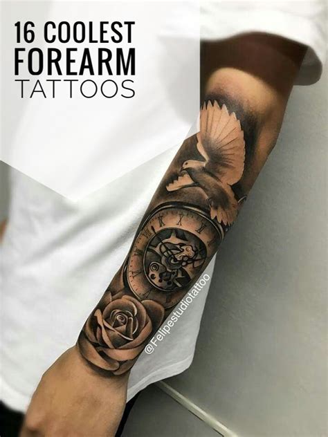 16 Coolest Forearm Tattoos For Men Cool Forearm Tattoos Forearm Tattoo Design Tattoo Sleeve