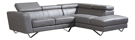 On purchases made with your rooms to go credit card through 7/5/21. At Home USA Amalia Grey Genuine Italian Leather Sectional ...