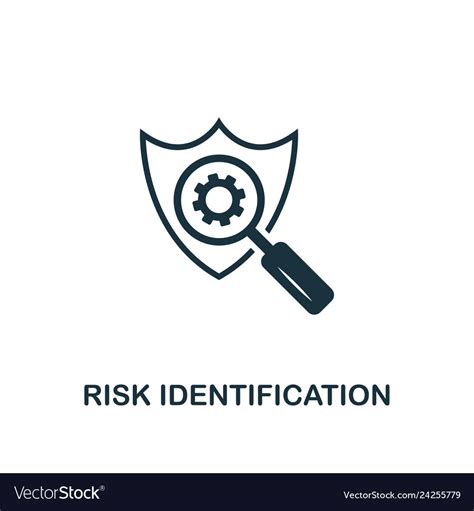 Risk Identification Icon Creative Element Design Vector Image