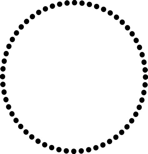 Png دایره با نقطه چین Dotted Circle Png دانلود رایگان