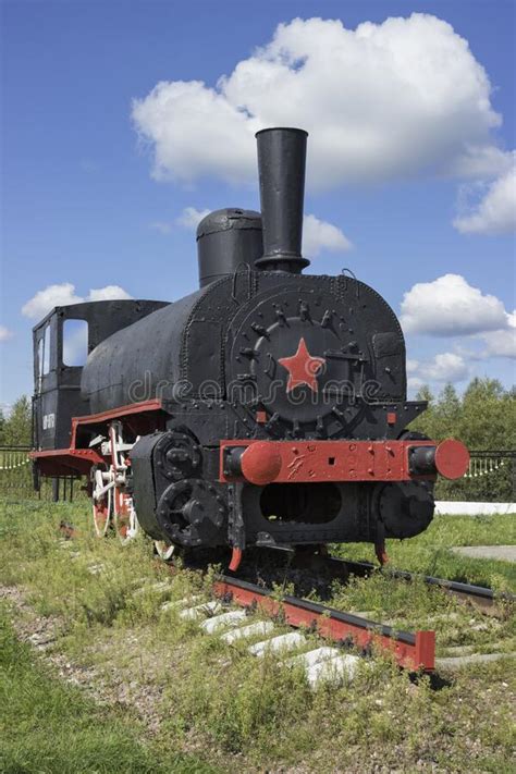 Russian Steam Locomotive From The Early 20th Century Stock Image