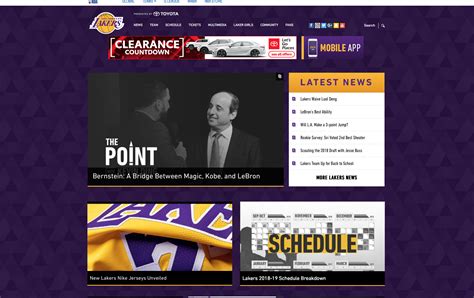Los Angeles Lakers | The Official Site of the Los Angeles Lakers | Lakers, Los angeles lakers 