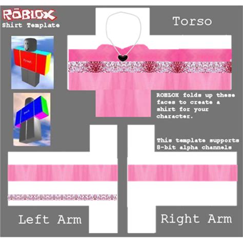 I don't know how to upload shirts to roblox. Pink heart dress top with sleeves - Roblox
