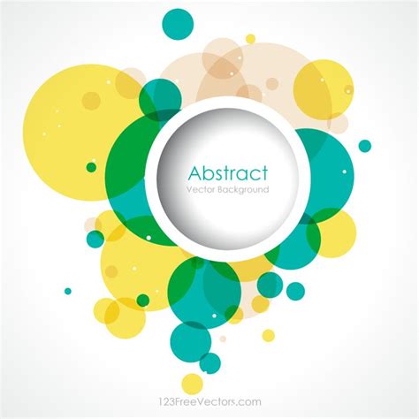 Colorful Abstract Circle Background Vector Abstract Graphic Design