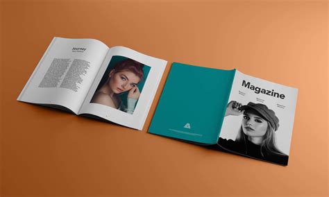 Free A4 Title And Inner Pages Magazine Mockup Psd Good Mockups Mockup