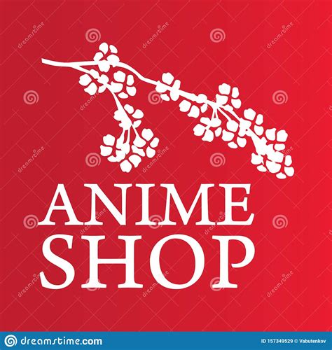 Vector Logo For Anime And Souvenir Shop Stock Illustration