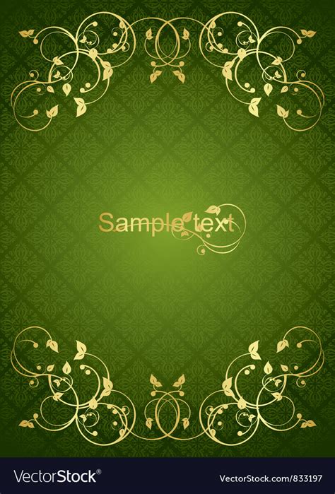 Greengold Background Royalty Free Vector Image