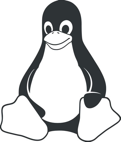 Linux Logo White Png Clipart Full Size Clipart 5360379 Pinclipart