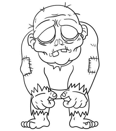 Coloring Pages Zombie Printable Coloring