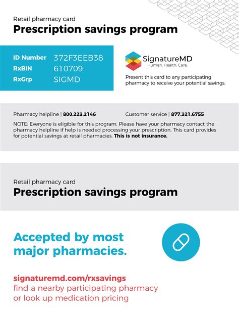 Complimentary Prescription Savings Program Signaturemd