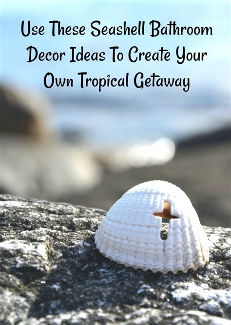 Use These Seashell Bathroom Decor Ideas To Create Your Own Tropical Getaway