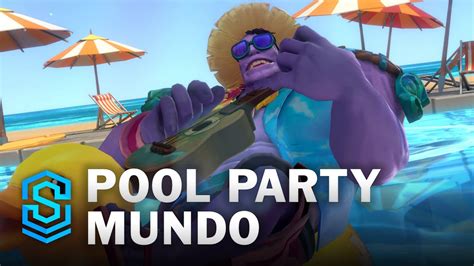 Pool Party Mundo Wild Rift Skin Spotlight Youtube
