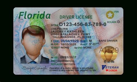 Florida Driver License Template In Florida Id Card Template Sample