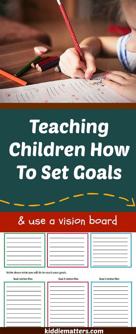 Teaching Children How To Set Goals And Use A Vision Board Kiddie