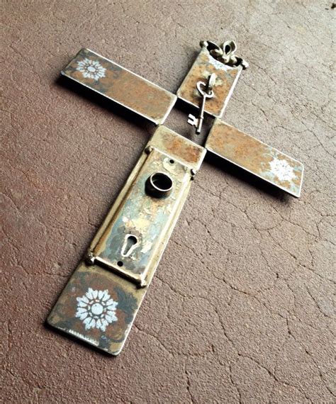 Scrap Metal Cross By Birmingham Metal Artist Catherine Partain Cross