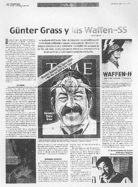 Günter Grass Y Las Waffen Ss Artículo César Lambert Biblioteca