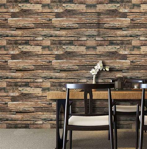 Reclaimed Wood Peel And Stick Wallpaper Contact Paper Decor Self