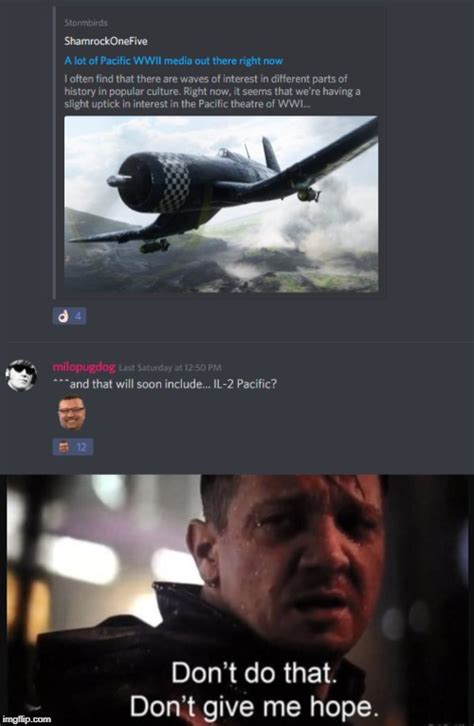 Dont Give Me Hope Meme - Image tagged in hawkeye ''don't give me hope'' - Imgflip