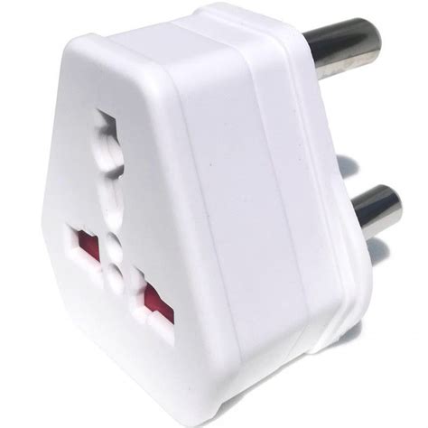 European Usa Uk Multi Plug To South African Power Converter White