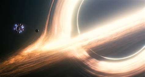 Wallpaper Interstellar Movie Space Black Holes Galaxy Spaceship