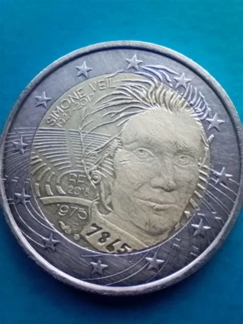 Rare PiÈce De 2 Euros Commémorative Simone Veil 1975 1927 2017 Eur 3