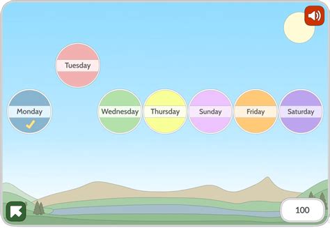 10 Online Games For Teaching Days Of The Week To Kindergarteners